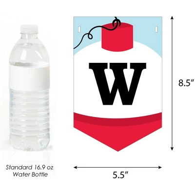 Big Dot Of Happiness Let's Go Fishing - Fish Themed Baby Shower Bunting Banner - Party Decorations - Welcome Baby 2 Big Dot Of Happiness Let's Go Fishing - Fish Themed Baby Shower Bunting Banner - Party Decorations - Welcome Baby - Image 2