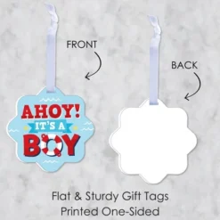 Big Dot Of Happiness Ahoy It's A Boy - Assorted Hanging Nautical Baby Shower Favor Tags - Gift Tag Toppers - Set Of 12 -Anagram Shop GUEST 7d750ac8 4de3 418b bd84 6de04b4eeafa
