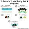 Big Dot Of Happiness Monster Bash - Little Monster Birthday Party Or Baby Shower Favors And Cupcake Kit - Fabulous Favor Party Pack - 100 Pieces