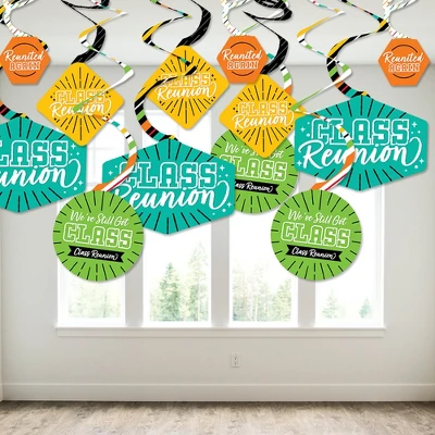 Big Dot Of Happiness Still Got Class - High School Reunion Party Hanging Decor - Party Decoration Swirls - Set Of 40 2 Big Dot Of Happiness Still Got Class - High School Reunion Party Hanging Decor - Party Decoration Swirls - Set Of 40 - Image 2