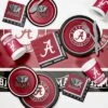 24ct Alabama Crimson Tide Paper Plates Red - NCAA