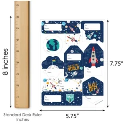 Big Dot Of Happiness Blast Off To Outer Space Assorted Baby Shower Or Birthday Party Gift Tag Labels To And From Stickers 12 Sheets 120 Stickers -Anagram Shop GUEST 7e95e33b c38f 4399 8420 7b79af7ab15d