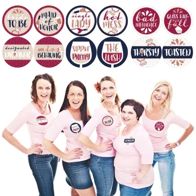 Big Dot Of Happiness Vino Before Vows - Winery Bridal Shower Or Bachelorette Party Funny Name Tags - Party Badges Sticker Set Of 12 1 Big Dot Of Happiness Vino Before Vows - Winery Bridal Shower Or Bachelorette Party Funny Name Tags - Party Badges Sticker Set Of 12