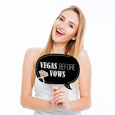 Big Dot Of Happiness Vegas Before Vows - Las Vegas Bridal Shower Or Bachelorette Party Photo Booth Props Kit - 20 Count 2 Big Dot Of Happiness Vegas Before Vows - Las Vegas Bridal Shower Or Bachelorette Party Photo Booth Props Kit - 20 Count - Image 2