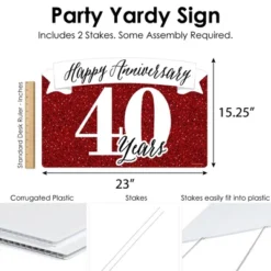 Big Dot Of Happiness We Still Do - 40th Wedding Anniversary - Anniversary Party Yard Sign Lawn Decorations-Happy Anniversary 40 Years Party Yardy Sign 9 Big Dot Of Happiness We Still Do - 40th Wedding Anniversary - Anniversary Party Yard Sign Lawn Decorations-Happy Anniversary 40 Years Party Yardy Sign -Anagram Shop GUEST 7f6392fd 08c5 4051 aaf7 64dbf32828a2