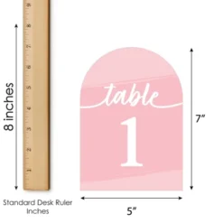 Big Dot Of Happiness Pink Elegantly Simple - Wedding Receptions, Parties Or Events Double-Sided 5 X 7 Inches Cards - Table Numbers - 1-20 -Anagram Shop GUEST 8027f43d 353c 47a0 8556 fb4beb96e529
