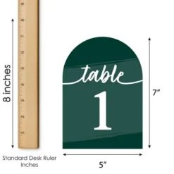 Big Dot Of Happiness Emerald Elegantly Simple - Wedding Receptions, Parties Or Events Double-Sided 5 X 7 Inches Cards - Table Numbers - 1-20 11 Big Dot Of Happiness Emerald Elegantly Simple - Wedding Receptions, Parties Or Events Double-Sided 5 X 7 Inches Cards - Table Numbers - 1-20 -Anagram Shop GUEST 80896ae0 e780 481b a2d9 cf1cff28a7f4
