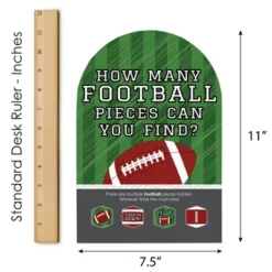Big Dot Of Happiness End Zone - Football - Baby Shower Or Birthday Party Scavenger Hunt - 1 Stand And 48 Game Pieces - Hide And Find Game -Anagram Shop GUEST 80ce41a2 f5fe 4947 a9a0 872e8c003d16