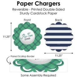 Big Dot Of Happiness Par-Tee Time - Golf - Birthday Or Retirement Party Paper Charger And Table Decorations - Chargerific Kit - Place Setting For 8 -Anagram Shop GUEST 8101d82d f957 4e99 af6c 4045fd6c7efa