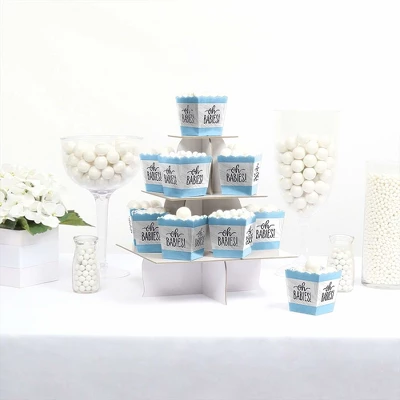 Big Dot Of Happiness It's Twin Boys - Party Mini Favor Boxes - Blue Twins Baby Shower Treat Candy Boxes - Set Of 12 2 Big Dot Of Happiness It's Twin Boys - Party Mini Favor Boxes - Blue Twins Baby Shower Treat Candy Boxes - Set Of 12 - Image 2