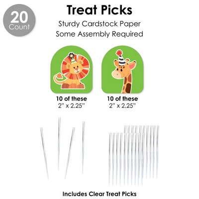 Big Dot Of Happiness Jungle Party Animals - Safari Zoo Animal Birthday Party Or Baby Shower Favors And Cupcake Kit Fabulous Favor Party Pack - 100 Pc 4 Big Dot Of Happiness Jungle Party Animals - Safari Zoo Animal Birthday Party Or Baby Shower Favors And Cupcake Kit Fabulous Favor Party Pack - 100 Pc - Image 4