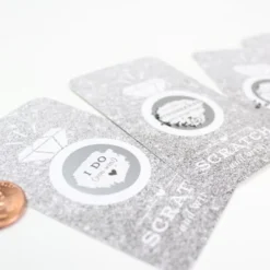 24ct Glitter Scratch Off Game Cards