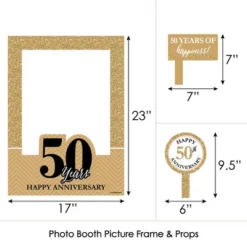 Big Dot Of Happiness We Still Do - 50th Wedding Anniversary Selfie Photo Booth Picture Frame & Props - Printed On Sturdy Material -Anagram Shop GUEST 83388cff 431a 40e4 a9db 48da538cfb70