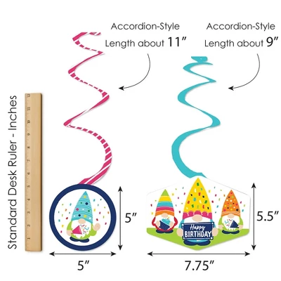 Big Dot Of Happiness Gnome Birthday - Happy Birthday Party Hanging Decor - Party Decoration Swirls - Set Of 40 5 Big Dot Of Happiness Gnome Birthday - Happy Birthday Party Hanging Decor - Party Decoration Swirls - Set Of 40 - Image 5