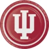 24ct University Of Indiana Hoosiers Paper Plates Red - NCAA
