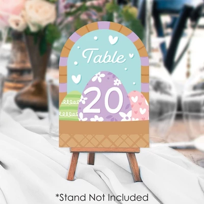 Big Dot Of Happiness Spring Easter Bunny - Happy Easter Party Double-Sided 5 X 7 Inches Cards - Table Numbers - 1-20 2 Big Dot Of Happiness Spring Easter Bunny - Happy Easter Party Double-Sided 5 X 7 Inches Cards - Table Numbers - 1-20 - Image 2