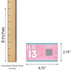 Big Dot Of Happiness Girl 13th Birthday - Official Teenager Birthday Party Game Scratch Off Cards - 22 Count -Anagram Shop GUEST 861e9641 2068 4753 a304 b08cfd1d4306