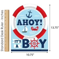 Big Dot Of Happiness Ahoy It's A Boy - Outdoor Lawn Sign - Nautical Baby Shower Yard Sign - 1 Piece 8 Big Dot Of Happiness Ahoy It's A Boy - Outdoor Lawn Sign - Nautical Baby Shower Yard Sign - 1 Piece -Anagram Shop GUEST 8632a6ed 8182 49fc 8ccb a0cf6a4257a1