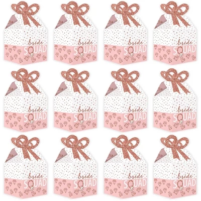 Big Dot Of Happiness Bride Squad - Square Favor Gift Boxes - Rose Gold Bridal Shower Or Bachelorette Party Bow Boxes - Set Of 12 3 Big Dot Of Happiness Bride Squad - Square Favor Gift Boxes - Rose Gold Bridal Shower Or Bachelorette Party Bow Boxes - Set Of 12 - Image 3