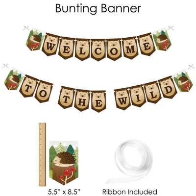Big Dot Of Happiness Forest Hedgehogs - Woodland Birthday Party Or Baby Shower Supplies - Banner Decoration Kit - Fundle Bundle 2 Big Dot Of Happiness Forest Hedgehogs - Woodland Birthday Party Or Baby Shower Supplies - Banner Decoration Kit - Fundle Bundle - Image 2