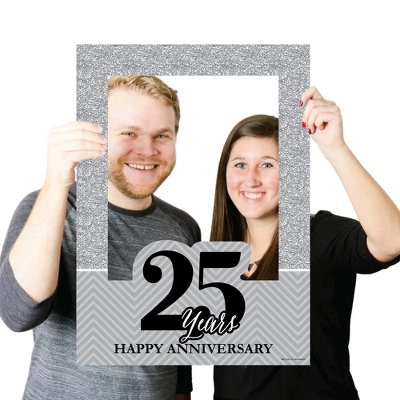Big Dot Of Happiness We Still Do - 25th Wedding Anniversary Selfie Photo Booth Picture Frame & Props - Printed On Sturdy Material 2 Big Dot Of Happiness We Still Do - 25th Wedding Anniversary Selfie Photo Booth Picture Frame & Props - Printed On Sturdy Material - Image 2