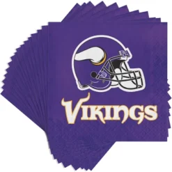 NFL 48ct Minnesota Vikings Football Napkins
