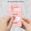 Big Dot Of Happiness Bride Squad - Rose Gold Bridal Shower Or Bachelorette Party Game Pickle Cards - Truth, Dare, Share Pull Tabs - Set Of 12