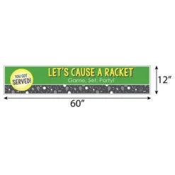 Big Dot Of Happiness You Got Served - Tennis - Tennis Ball Party Decorations Party Banner