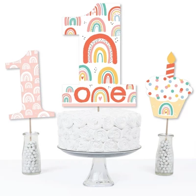 Big Dot Of Happiness 1st Birthday Hello Rainbow - Boho First Birthday Party Centerpiece Sticks - Table Toppers - Set Of 15 2 Big Dot Of Happiness 1st Birthday Hello Rainbow - Boho First Birthday Party Centerpiece Sticks - Table Toppers - Set Of 15 - Image 2