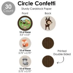 Big Dot Of Happiness Woodland Creatures - Baby Shower Or Birthday Party Supplies Decoration Kit - Decor Galore Party Pack - 51 Pieces -Anagram Shop GUEST 89e573c9 70d5 436d b924 0ea442ca204a