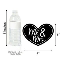 Big Dot Of Happiness Mr. And Mrs. - Heart Decorations DIY Black And White Wedding Or Bridal Shower Essentials - Set Of 20 -Anagram Shop GUEST 8ac7c974 75d4 4d11 9f38 3d9fe3f5b878