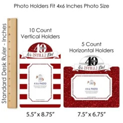 Big Dot Of Happiness We Still Do - 40th Wedding Anniversary - Anniversary Party Picture Centerpiece Sticks - Photo Table Toppers - 15 Pieces -Anagram Shop GUEST 8c75c6af df4e 4c54 96ae 21e77be7e953
