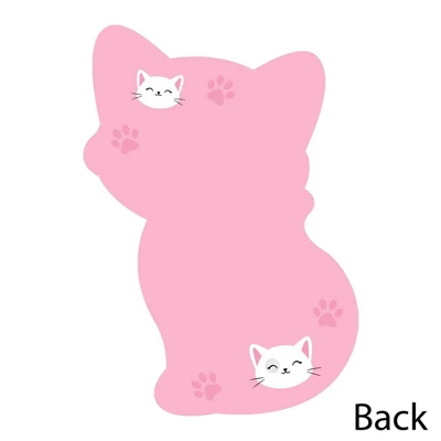 Big Dot Of Happiness Purr-fect Kitty Cat - Shaped Thank You Cards - Kitten Baby Shower Birthday Party Thank You Note Cards With Envelopes - Set Of 12 3 Big Dot Of Happiness Purr-fect Kitty Cat - Shaped Thank You Cards - Kitten Baby Shower Birthday Party Thank You Note Cards With Envelopes - Set Of 12 - Image 3