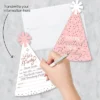 Big Dot Of Happiness Pink Rose Gold Birthday - Shaped Fill-In Invitations - Happy Birthday Party Invitation Cards With Envelopes - Set Of 12
