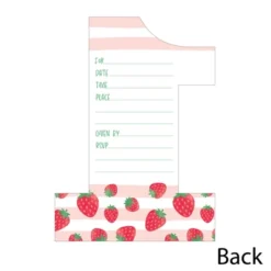 Big Dot Of Happiness Berry First Birthday Sweet Strawberry Shaped Fill-In Invitations - Fruit 1st Birthday Party Invitation Cards With Envelopes 12 Ct -Anagram Shop GUEST 8d584c76 6ee3 4206 8c41 4c0379e09148