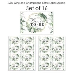 Big Dot Of Happiness Boho Botanical Bride - Mini Wine & Champagne Bottle Label Stickers - Greenery Bridal Shower & Wedding Party Favor Gift For 16 Ct -Anagram Shop GUEST 8dc54c87 3154 40f5 b603 29668e69f644