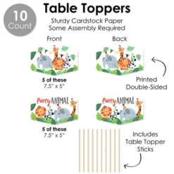 Big Dot Of Happiness Jungle Party Animals - Safari Zoo Animal Birthday Party Or Baby Shower Supplies Decoration Kit - Decor Galore Party Pack - 51 Pc -Anagram Shop GUEST 8deb8ad5 5b01 400a b5f0 1b438217416d