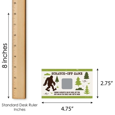 Big Dot Of Happiness Sasquatch Crossing - Bigfoot Party Or Birthday Party Game Scratch Off Cards - 22 Count 4 Big Dot Of Happiness Sasquatch Crossing - Bigfoot Party Or Birthday Party Game Scratch Off Cards - 22 Count - Image 4