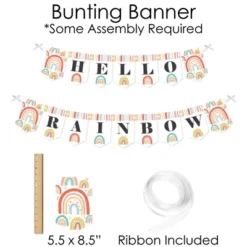 Big Dot Of Happiness Hello Rainbow - Banner And Photo Booth Decor - Boho Baby Shower And Birthday Party Supplies Kit - Doterrific Bundle -Anagram Shop GUEST 8e83f8cc fdb2 4871 a444 57c0dbbe84da