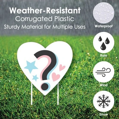 Big Dot Of Happiness Baby Gender Reveal - Yard Sign And Outdoor Lawn Decorations - Team Boy Or Girl Party Yard Signs - Set Of 8 2 Big Dot Of Happiness Baby Gender Reveal - Yard Sign And Outdoor Lawn Decorations - Team Boy Or Girl Party Yard Signs - Set Of 8 - Image 2