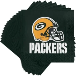 NFL 48ct Green Bay Packers Football Napkins