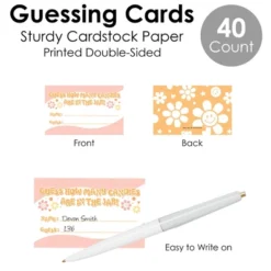 Big Dot Of Happiness Stay Groovy - How Many Candies Boho Hippie Party Game - 1 Stand And 40 Cards - Candy Guessing Game -Anagram Shop GUEST 8fe5cf85 be10 436f 891a 63adc708c4ae