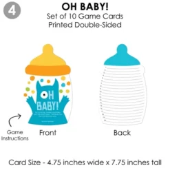 Big Dot Of Happiness Monster Bash - 4 Little Monster Baby Shower Games - 10 Cards Each - Gamerific Bundle -Anagram Shop GUEST 90fc0043 3956 4db7 b792 48c48d8ff446
