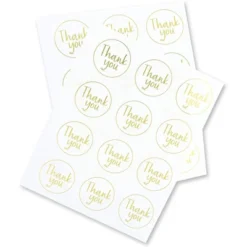 Blue Panda 24 Pack Party Favor Bags, Paper Goodie Treat Bags With Thank You Stickers For Birthday & Wedding, White & Gold Polka Dot -Anagram Shop GUEST 915b3b9c c3a8 4fc0 ace4 f85333b5f0a3