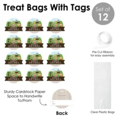 Big Dot Of Happiness Woodland Creatures - Baby Shower Or Birthday Party Clear Goodie Favor Bags - Treat Bags With Tags - Set Of 12 -Anagram Shop GUEST 920f05e9 f3b1 44c2 bb3e 2195b033957a