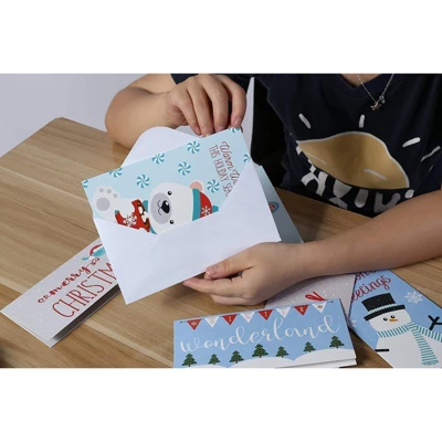 36 Packs Holiday Money Christmas Greeting Cards - 6 Winter Christmas Designs, Ornaments, Polar Bears, Snowflakes, Envelopes Included - 3.5x7.25" 2 36 Packs Holiday Money Christmas Greeting Cards - 6 Winter Christmas Designs, Ornaments, Polar Bears, Snowflakes, Envelopes Included - 3.5x7.25" - Image 2