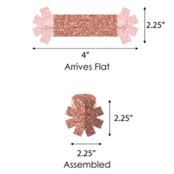 Big Dot Of Happiness Pink Rose Gold Birthday - Happy Birthday Party Paper Napkin Holder - Napkin Rings - Set Of 24 -Anagram Shop GUEST 92acff24 aee7 44f6 80bb 025022348487