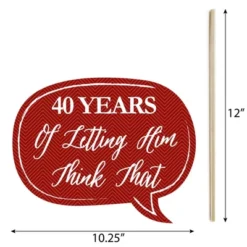 Big Dot Of Happiness Funny We Still Do - 40th Wedding Anniversary - Anniversary Party Photo Booth Props Kit - 10 Piece -Anagram Shop GUEST 93073c50 e2a6 4e24 a7e2 2a628f637da4