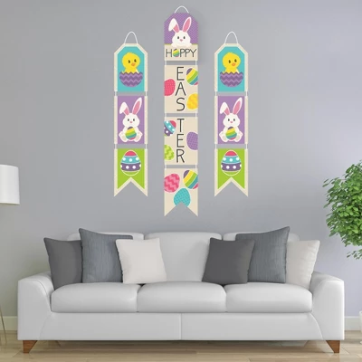 Big Dot Of Happiness Hippity Hoppity - Hanging Vertical Paper Door Banners - Easter Bunny Party Wall Decoration Kit - Indoor Door Decor 1 Big Dot Of Happiness Hippity Hoppity - Hanging Vertical Paper Door Banners - Easter Bunny Party Wall Decoration Kit - Indoor Door Decor