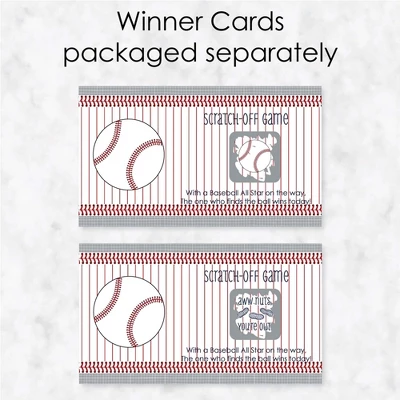 Big Dot Of Happiness Batter Up - Baseball - Baby Shower Or Birthday Party Game Scratch Off Cards - 22 Count 2 Big Dot Of Happiness Batter Up - Baseball - Baby Shower Or Birthday Party Game Scratch Off Cards - 22 Count - Image 2